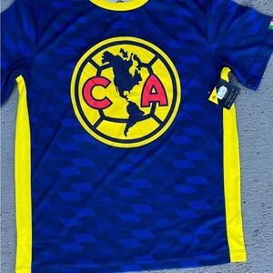 Youth Blue & Yellow Short-Sleeve Jersey